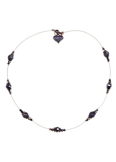 Slate Agate Strand Necklace