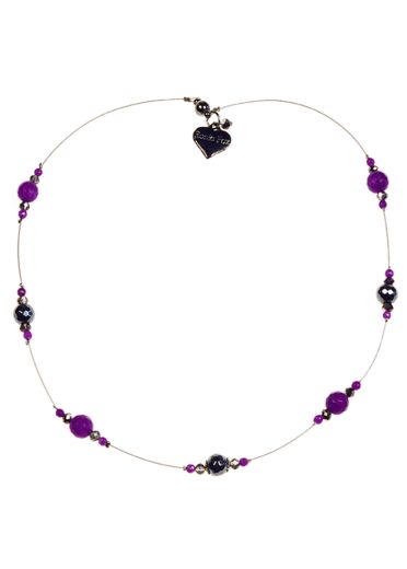 Berry Agate Strand Necklace