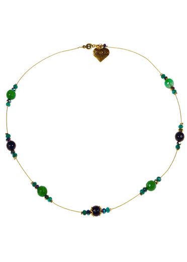 Emerald Agate Strand Necklace