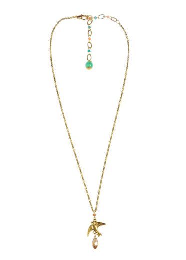 Peach Blossom Dove Necklace