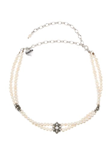 Freshwater Pearl & Crystal Choker