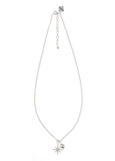 Freshwater Grey Pearl Star Chain Necklace