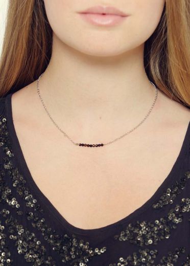 Cafe Noir Agate Bar Necklace