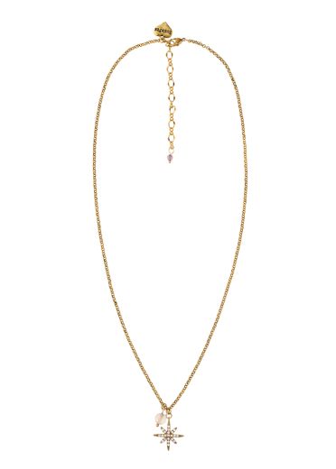 Dove Agate Star Chain Necklace