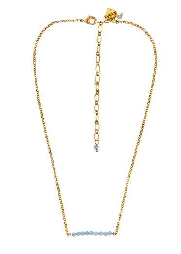 Sky Gemstone Bar Necklace