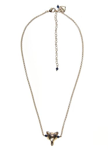 Royal Navy Agate Fox Chain Necklace				