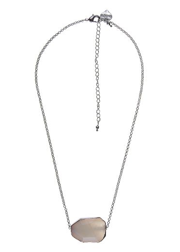 Silver Agate Necklace