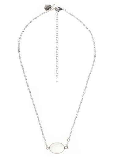 Rock Quartz Gemstone Chain Necklace