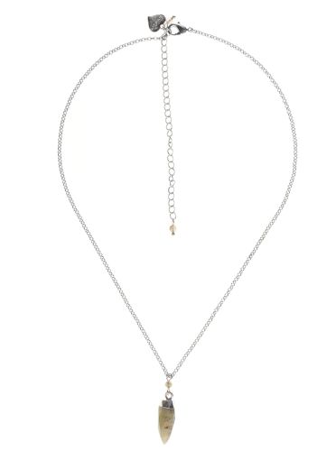 Labradorite Gemstone Point Necklace