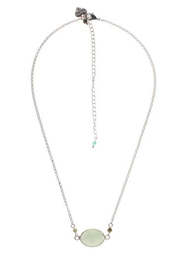 African Pine Gemstone Chain Necklace
