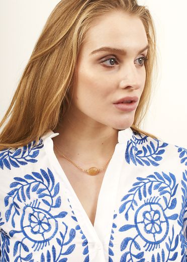 Citrine Gemstone Chain Necklace