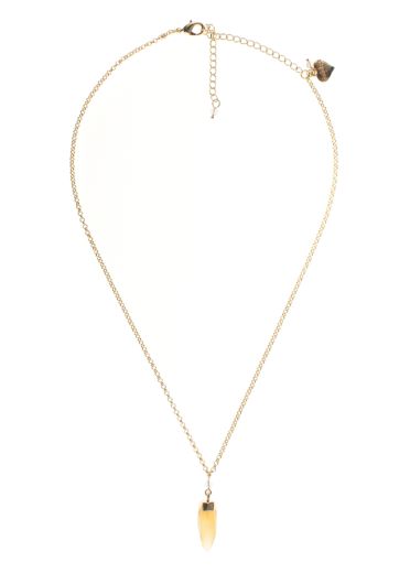 Citrine Gemstone Point Necklace