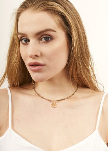 Citrine & Pyrite Gold Tree of Life Necklace