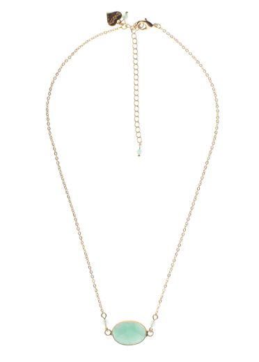 Aqua Agate Chain Necklace