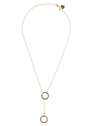 Pyrite Empowerment Circle Lariat Necklace
