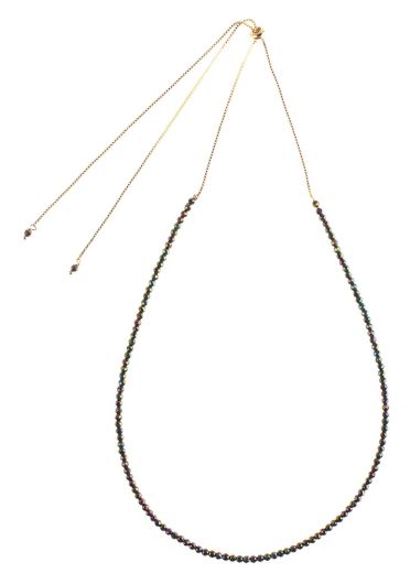 Magnetite Front Tie Necklace
