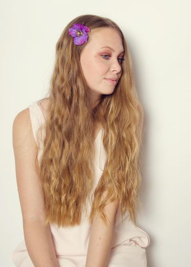 Purple Poppies Hairclip & Brooch