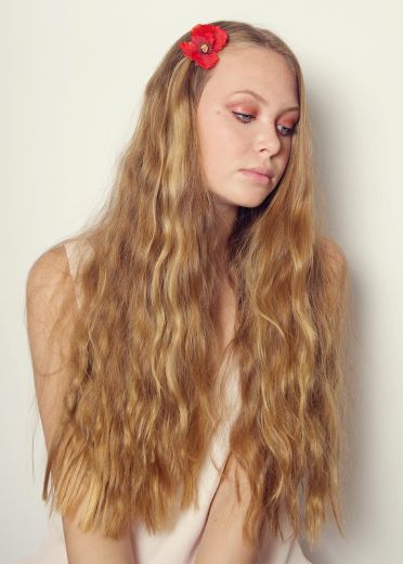 Orange Poppy Hairclip & Brooch