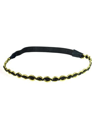 Black And Gold Twist Hair Band