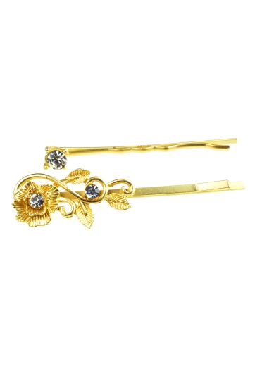Elegance Gold Hair Clips Set of Two