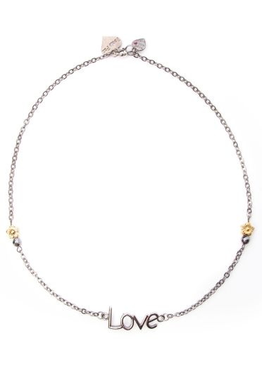 Hematite love necklace