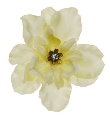 Ivory Crystal Delphinium Hairclip & Corsage