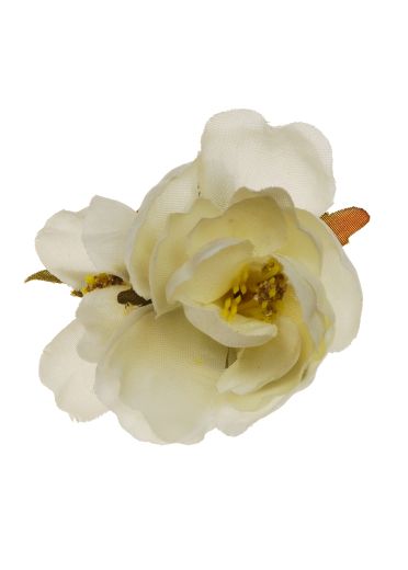 Ivory Rock Roses Hairclip and Corsage