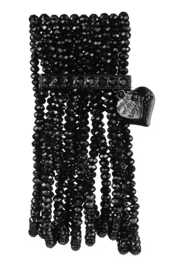 Jet Crystal Multi Bracelet