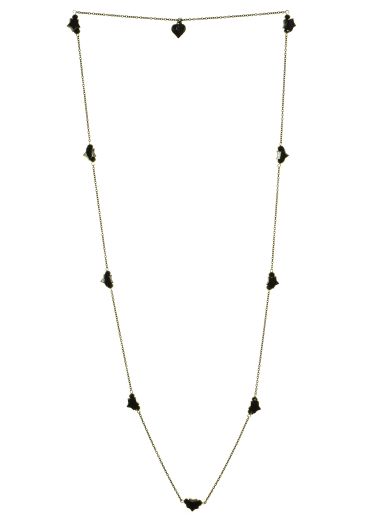 Jet Star Long Necklace
