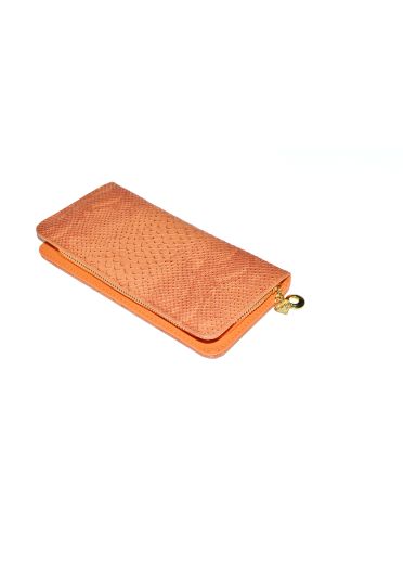 Marmalade Snakeskin Purse