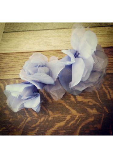 Misty Violet Flower Hairclip and Brooch 