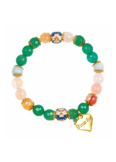 Peach Blossom Agate Bracelet