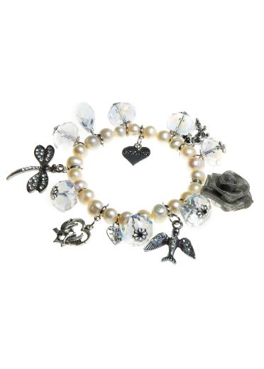 Pearl Charm Cuff