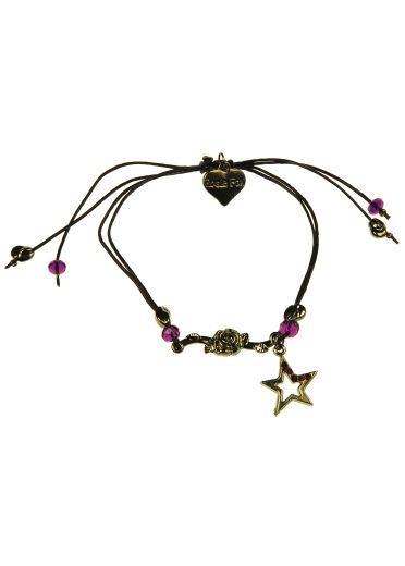 Plum Rose-Star Bracelet