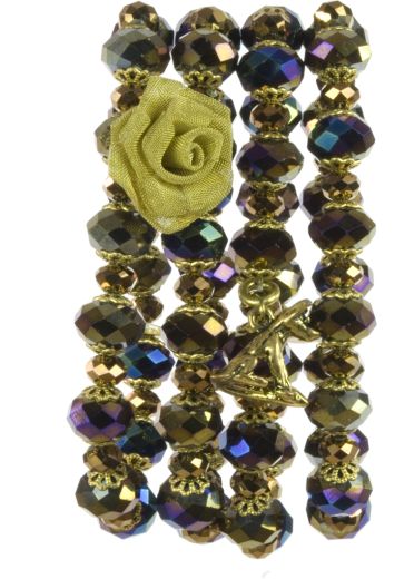 Rainbow Stretch Cuff Bracelet
