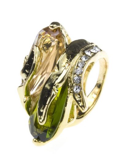 Twin Emerald Ring