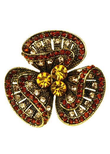 Art Nouveau Golden Stretch Ring