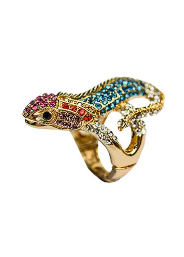 Rainbow Gecko Stretch Ring