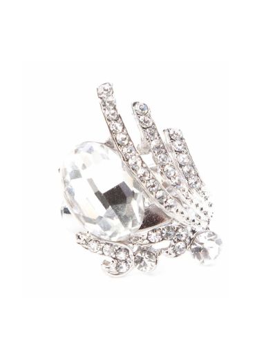 Diamond burst stretch ring