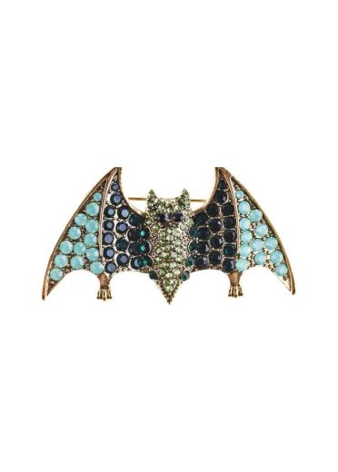 Forest Crystal Bat Hairclip and Brooch