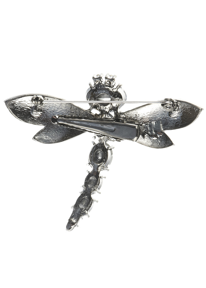 Cobalt Dragonfly Crystal Hairclip & Brooch