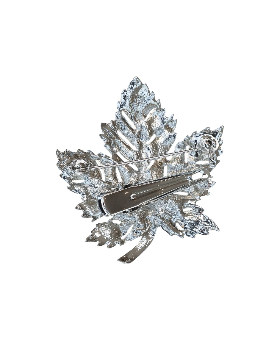 Crystal Ivy Leaf Hairclip & Brooch