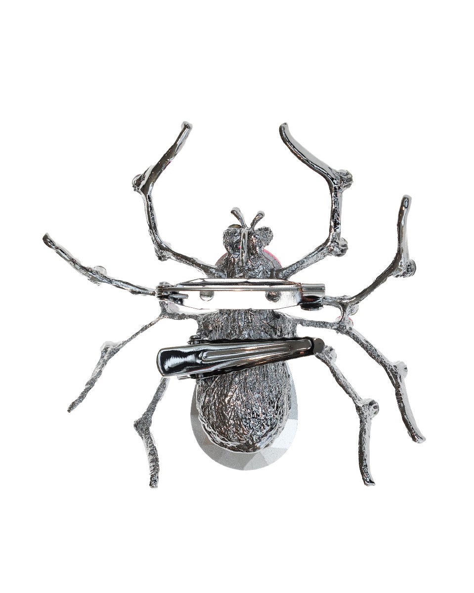 Tropical Crystal Spider Hairclip & Brooch