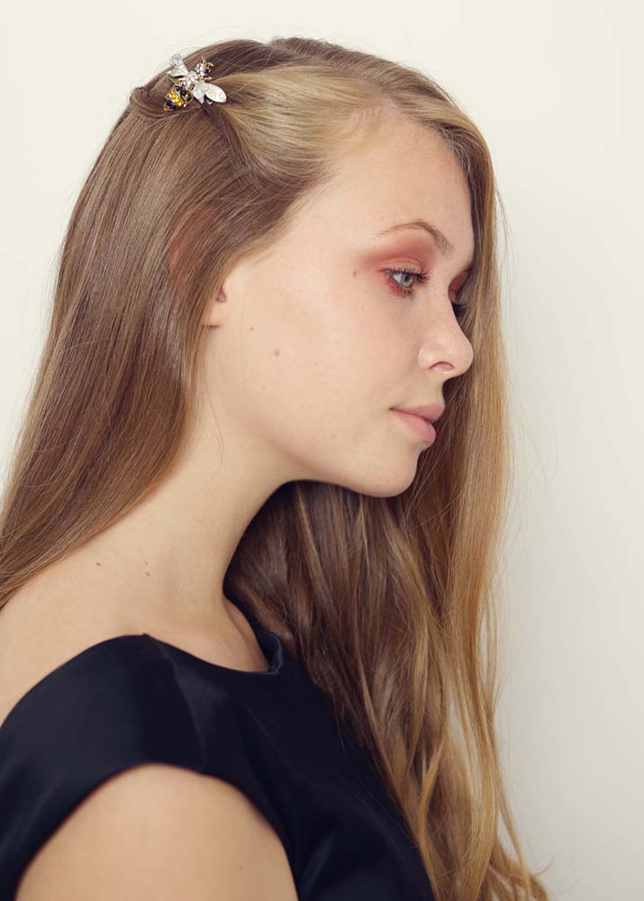 Buzzy Bee Hairclip & Brooch