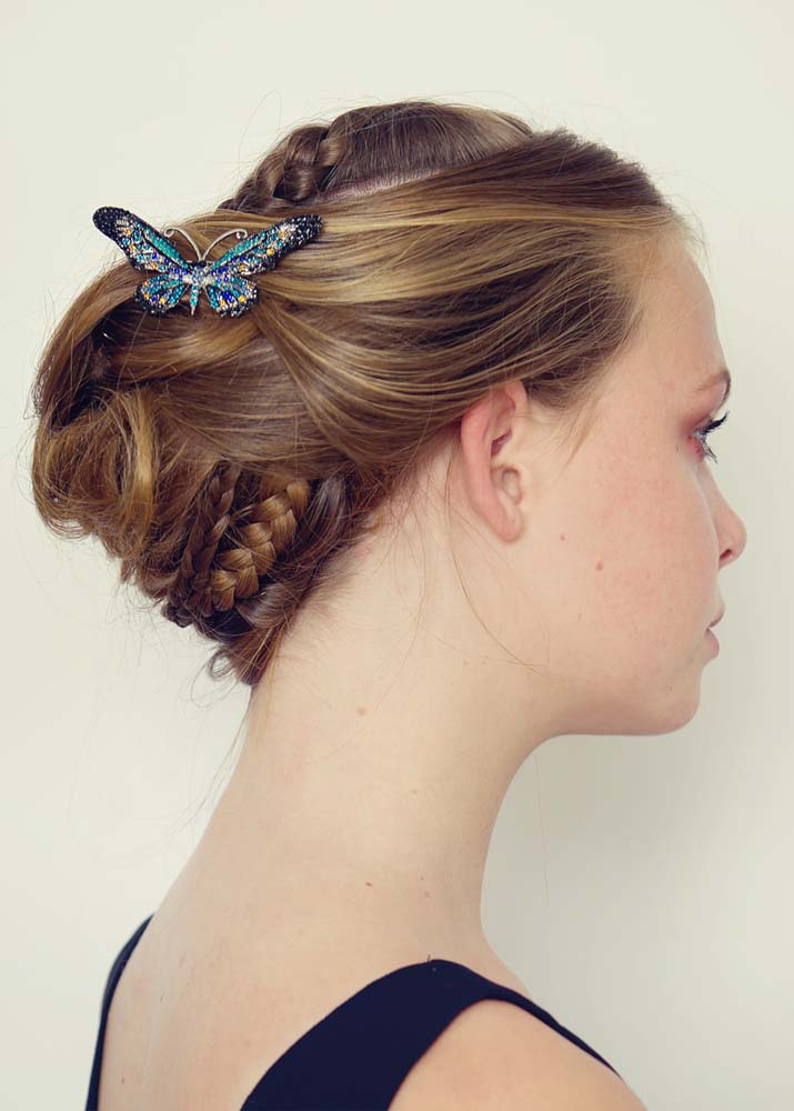 Ocean Crystal Butterfly Hairclip & Brooch 