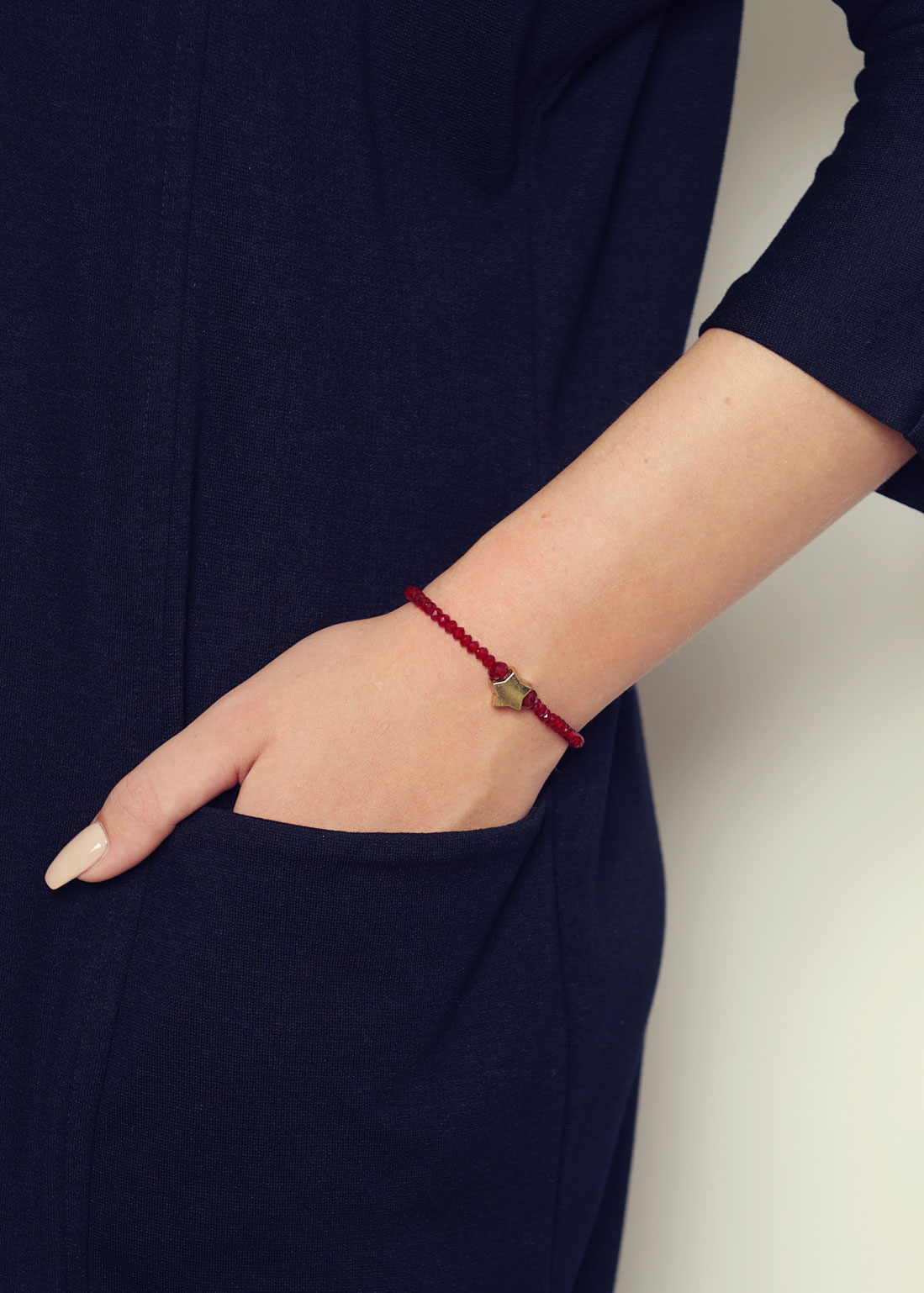 Ruby Star Bracelet