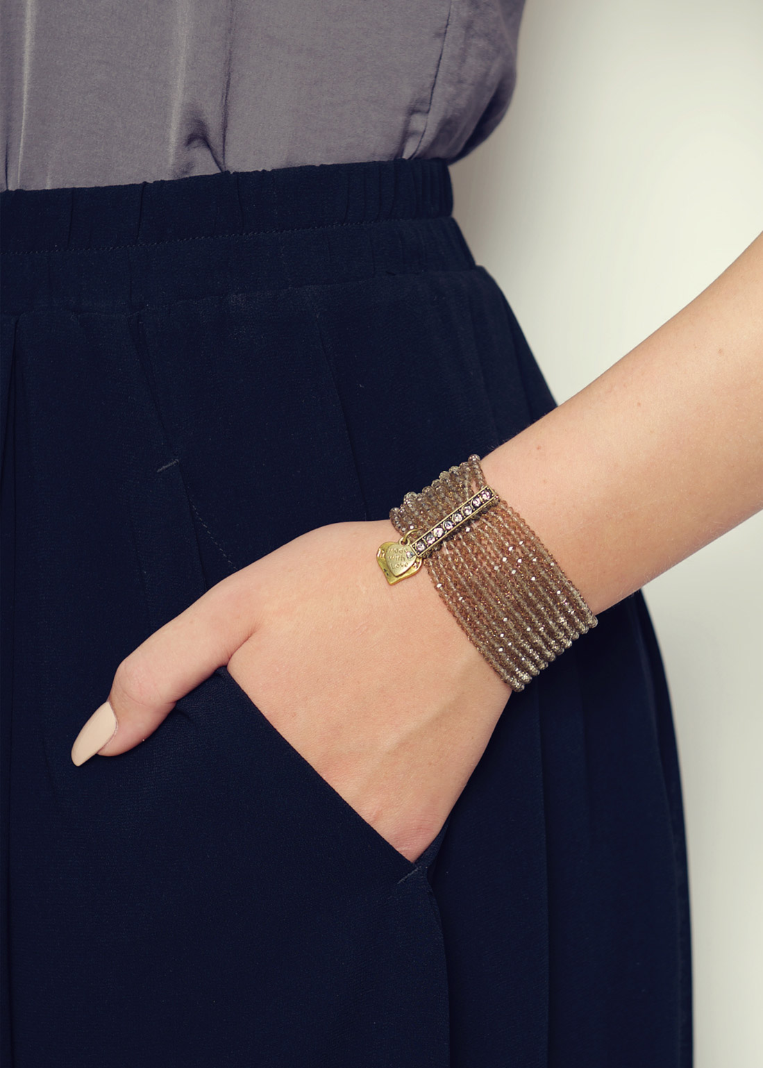 Misty Crystal Multi Bracelet