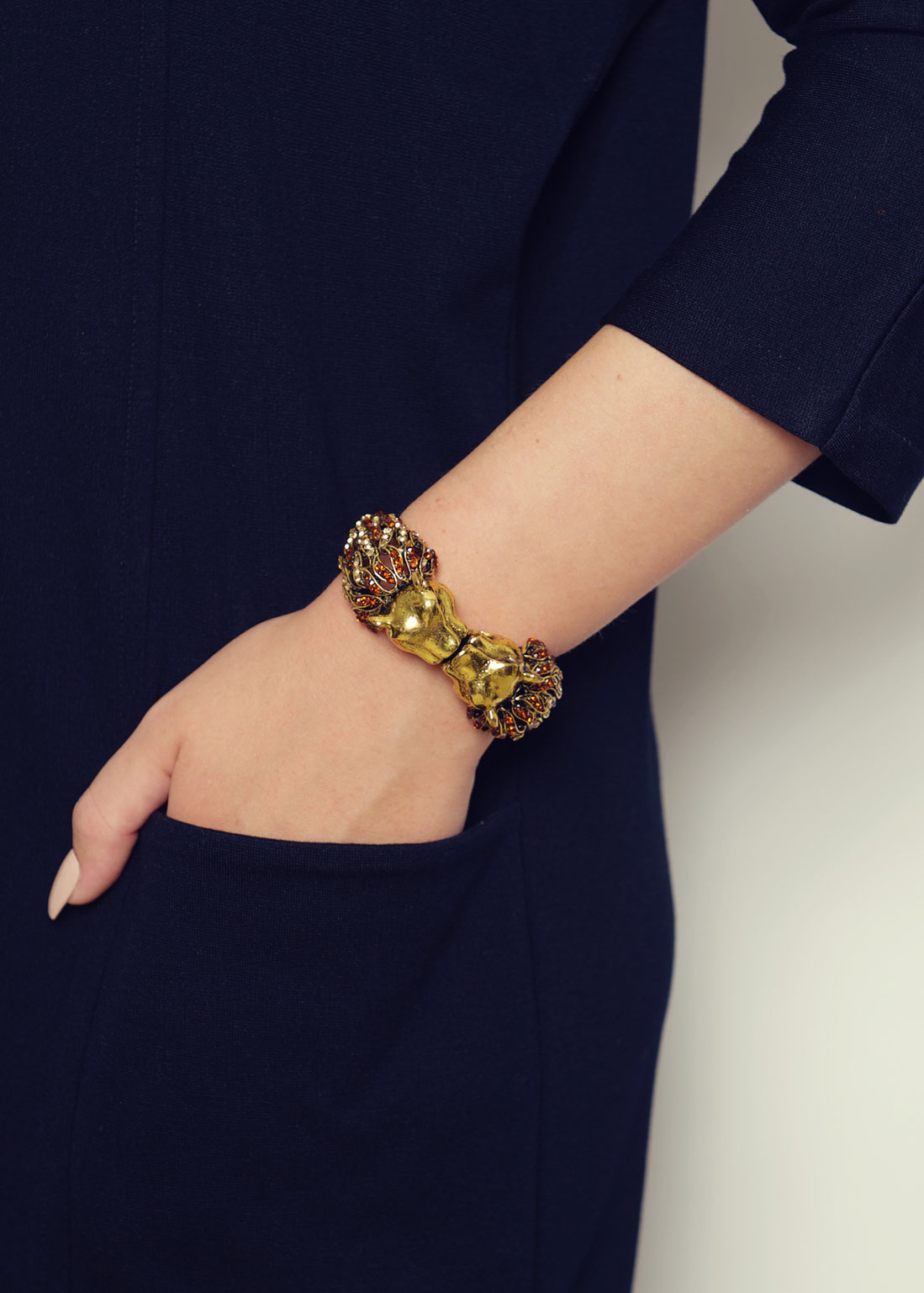 Gold Lion Cuff