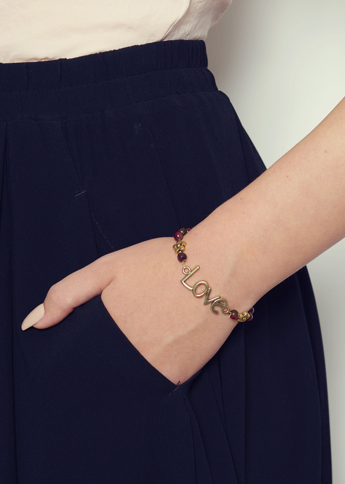 Natural tourmaline love bracelet