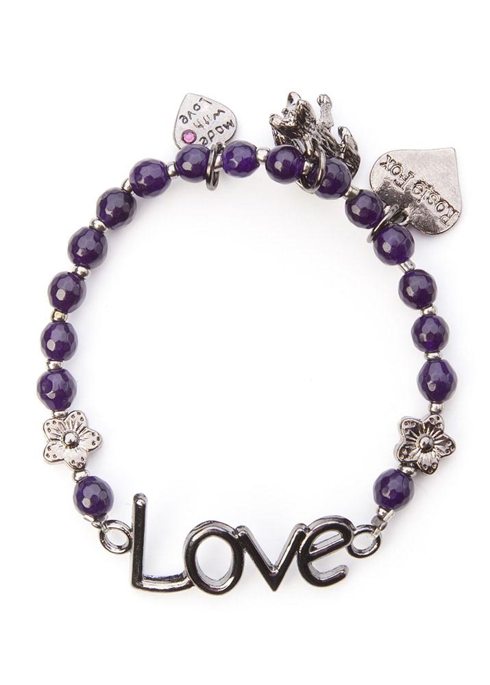 Amethyst Love Bracelet